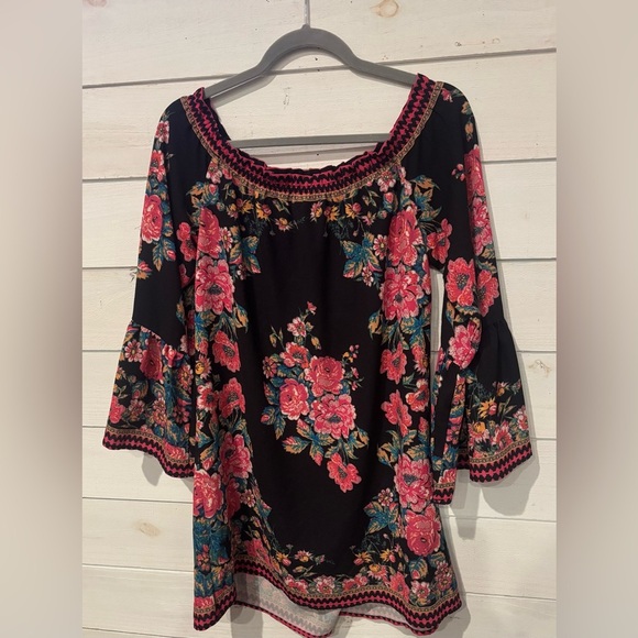 Flying Tomato Floral Black and Pink Women's Dress in size Small - Picture 1 of 15